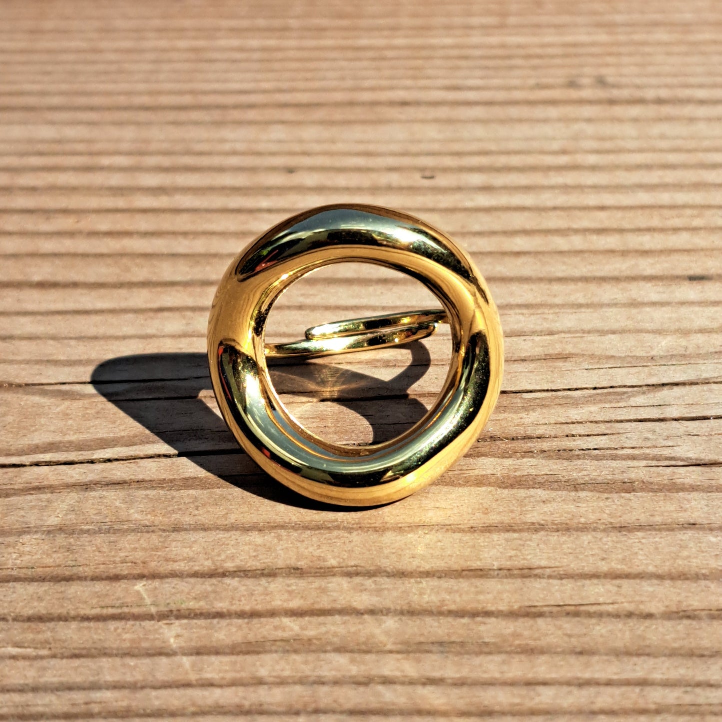 Bague Grand Cercle Dorée