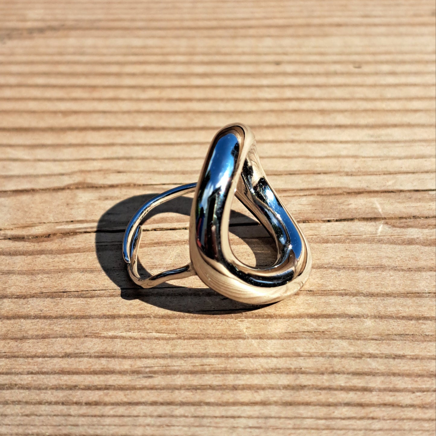 Bague Grand Cercle Argentée