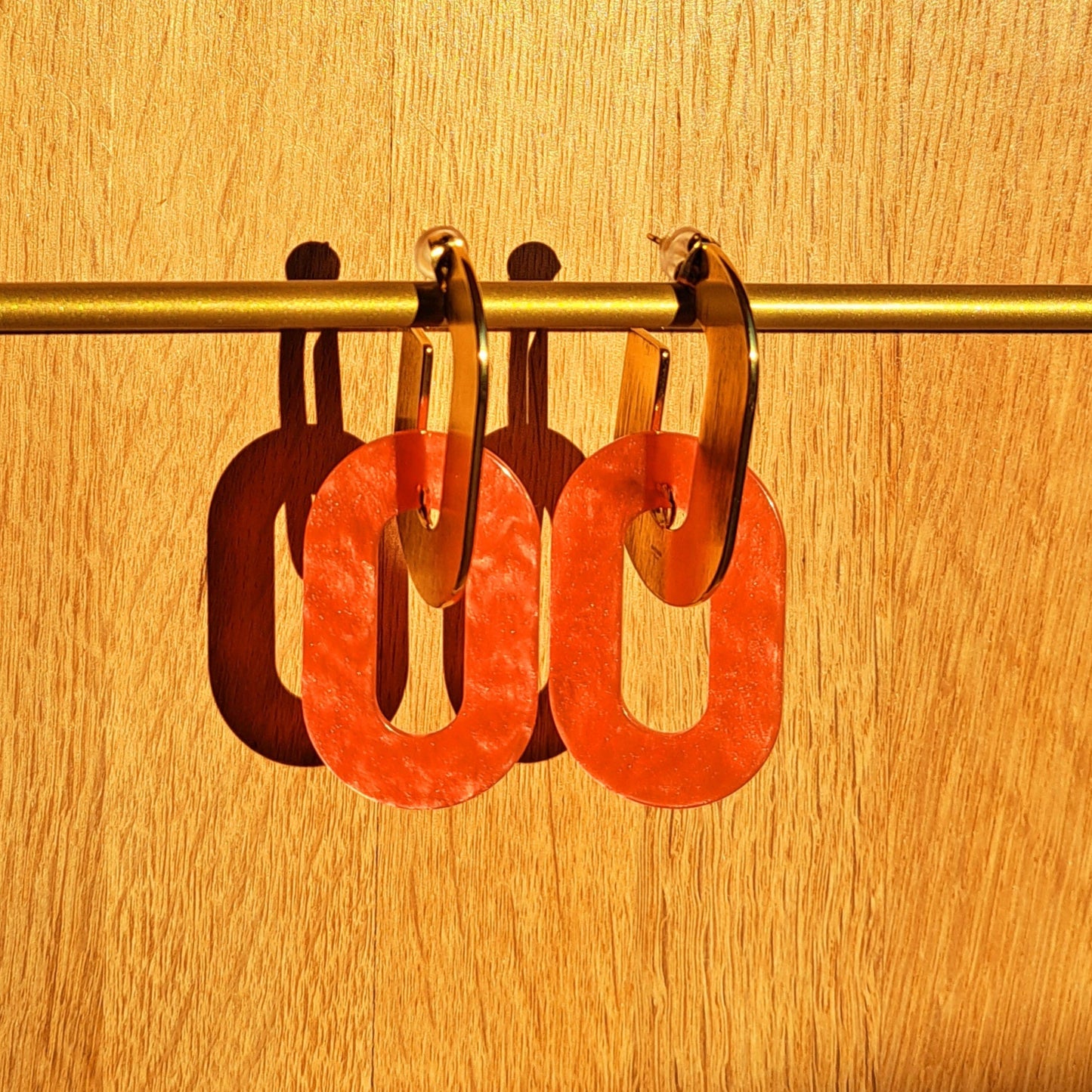 Boucles d'oreilles Armelle Orange