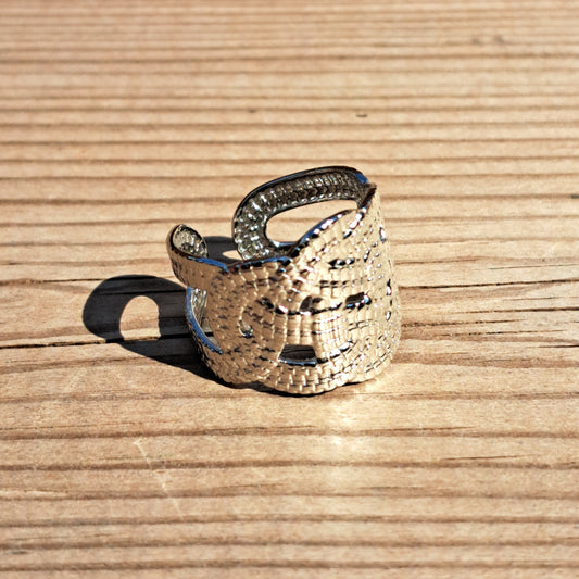 Bague Corde Tressée Argent