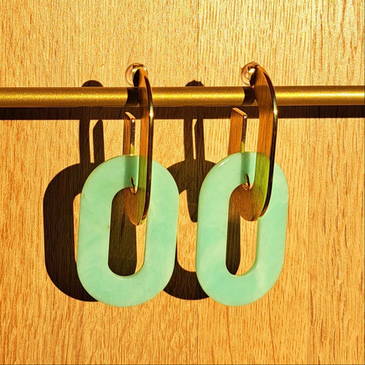 Boucles d'oreilles Armelle Bleu Ciel